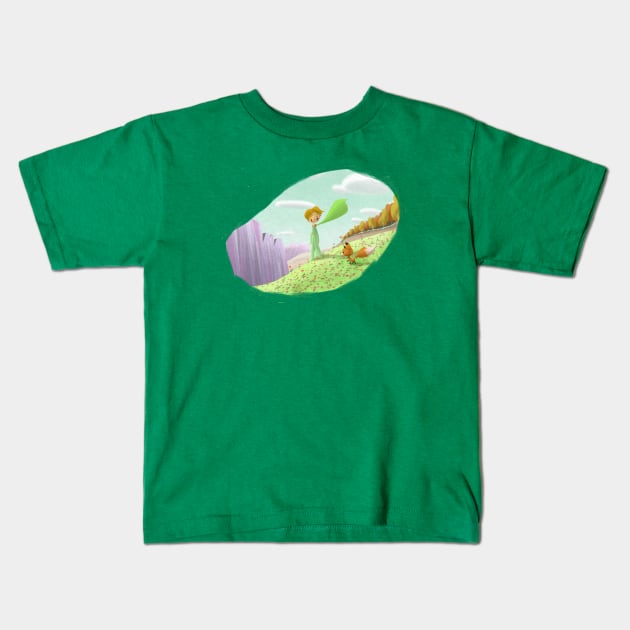 The Little Prince Kids T-Shirt by davidpavon